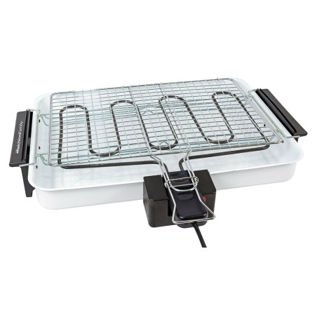 Griglia elettrica melchioni spiedina maxi 2000w/2300w 52x38cm bianco