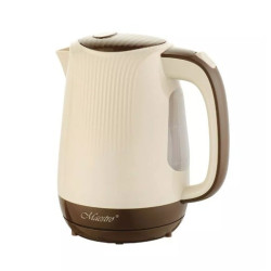 Bollitore elettrico maestro mr042 1.7l 2200w beige/marrone [mr-042-beige]