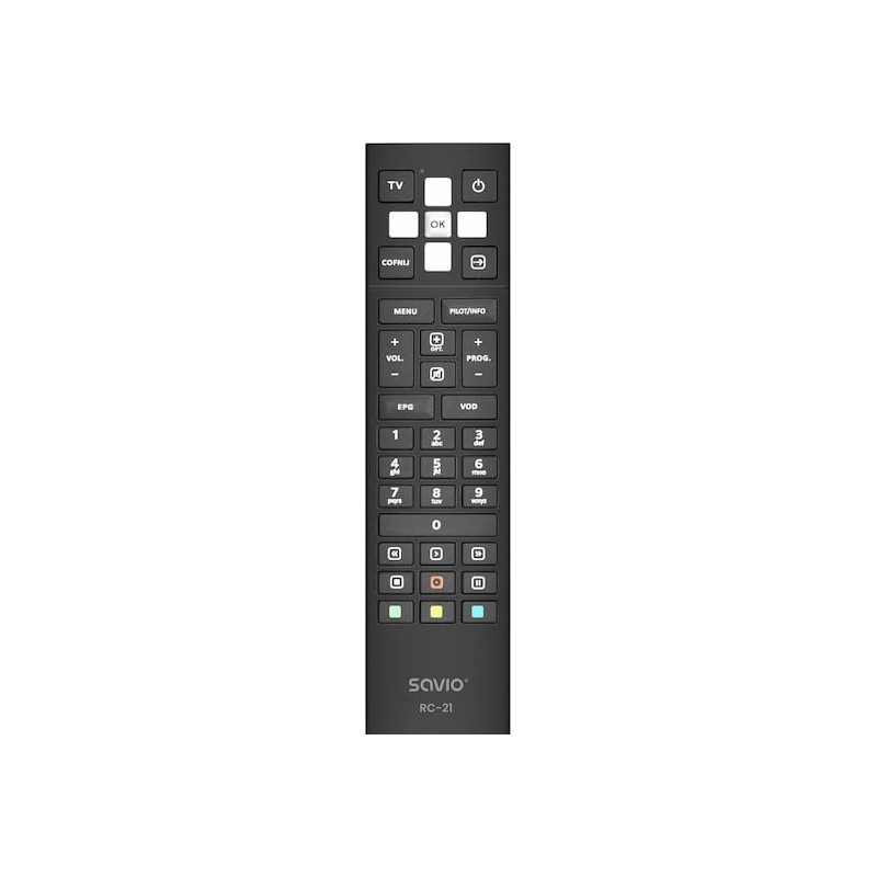 Telecomando per decoder tv savio rc-21 univesale ir wireless