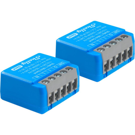 Rele' shelly 1 mini gen4 smart switch wireless blu 2pz [3800238070793]