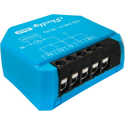 Rele' shelly 1l gen3 wifi smart switch senza filo neutro ciano
