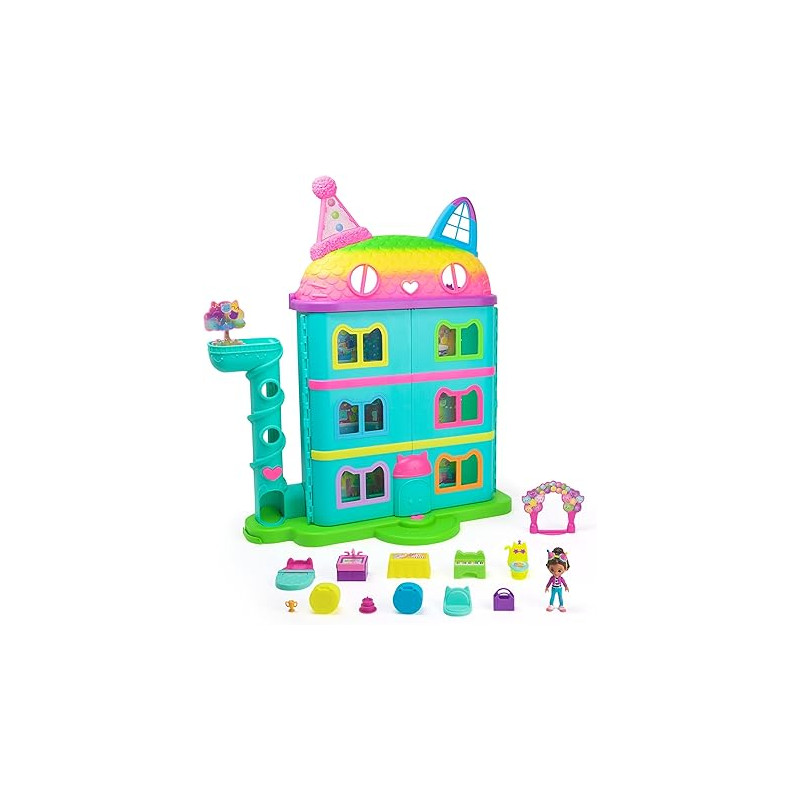 Set da gioco spin master gabi's cat house casa arcobaleno con