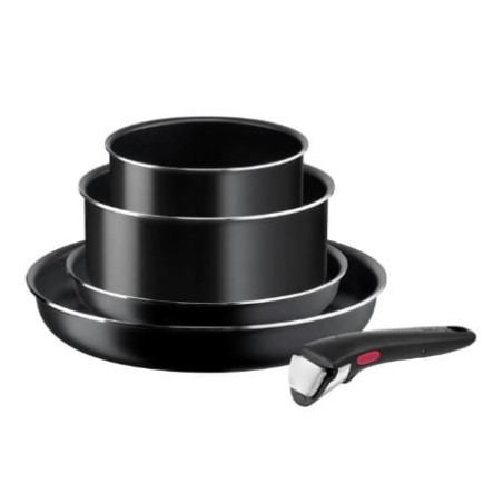Set padella tefal ingenio cook & clean nero 5pz [l1539543]