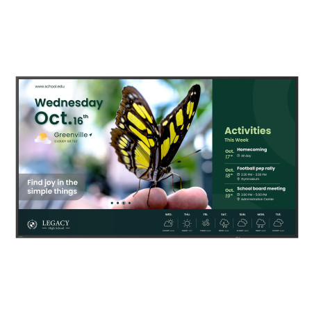 Pannello piatto per segnaletica digitale led 43'' benq st4304