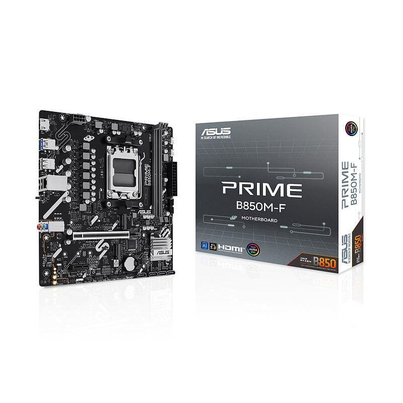 Scheda madre amd asus prime b850m-f am5 matx 2x ddr5 nero [90mb1n90-m0eay0]