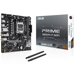 Scheda madre amd asus prime b850m-f wifi am5 matx 2x ddr5 nero