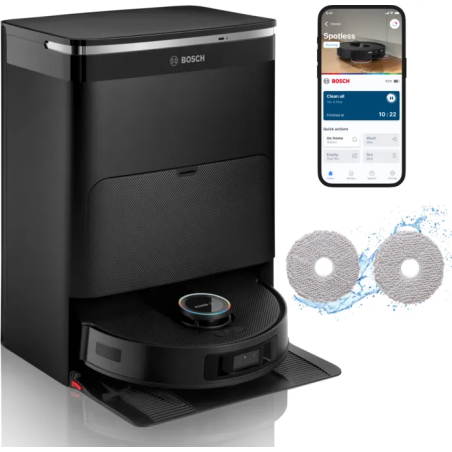 Robot aspirapolvere bosch spotless max cam 11000pa nero [bcrdw3bx]