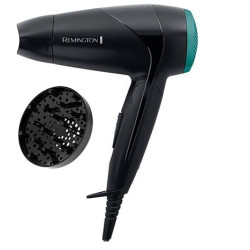 Asciugacapelli remington d1500 da viaggio pieghevole 2000w nero/verde