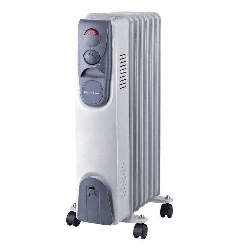 Radiatore ad olio smartway wffor227 1500w grigio/bianco [wfor227]