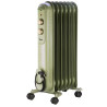 Radiatore ad olio ardes ar4r07vin curvy 7 retro' 1500w verde