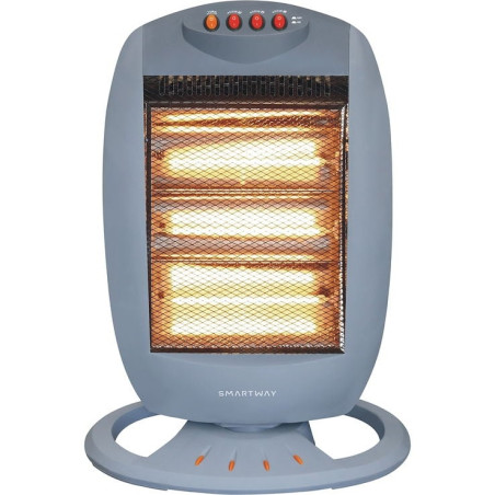 Stufa elettrica smartway wfhh19o alogena 1200w bianco [wfhh19o]