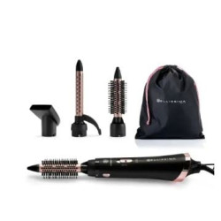 Spazzola ad aria calda imetec bellissima 800w nero/rosa [11886]