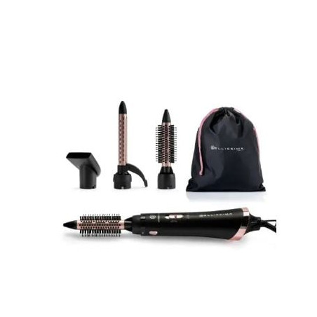 Spazzola ad aria calda imetec bellissima 800w nero/rosa [11886]