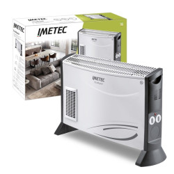 Termoconvettore imetec eco rapid da interno 2000w/cavo 1.5m grigio/bianco