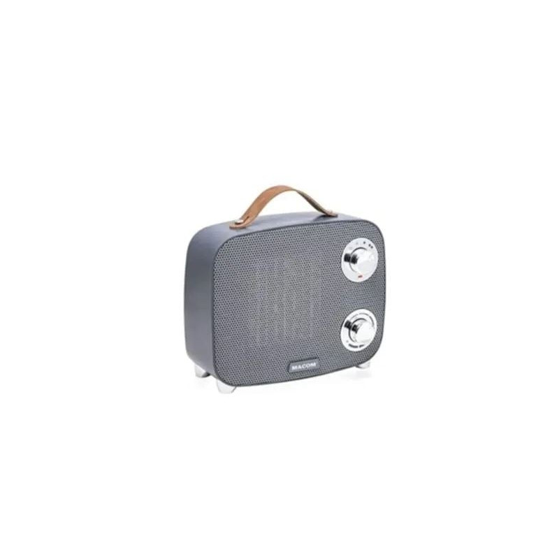 Termoventilatore macom 1500w grigio [942]