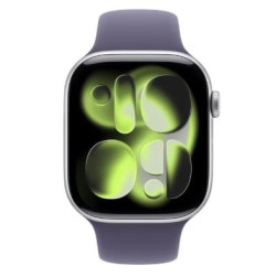 Smartwach apple watch serie 11 46mm argento/viola nebbia [mfcr4zr/a]