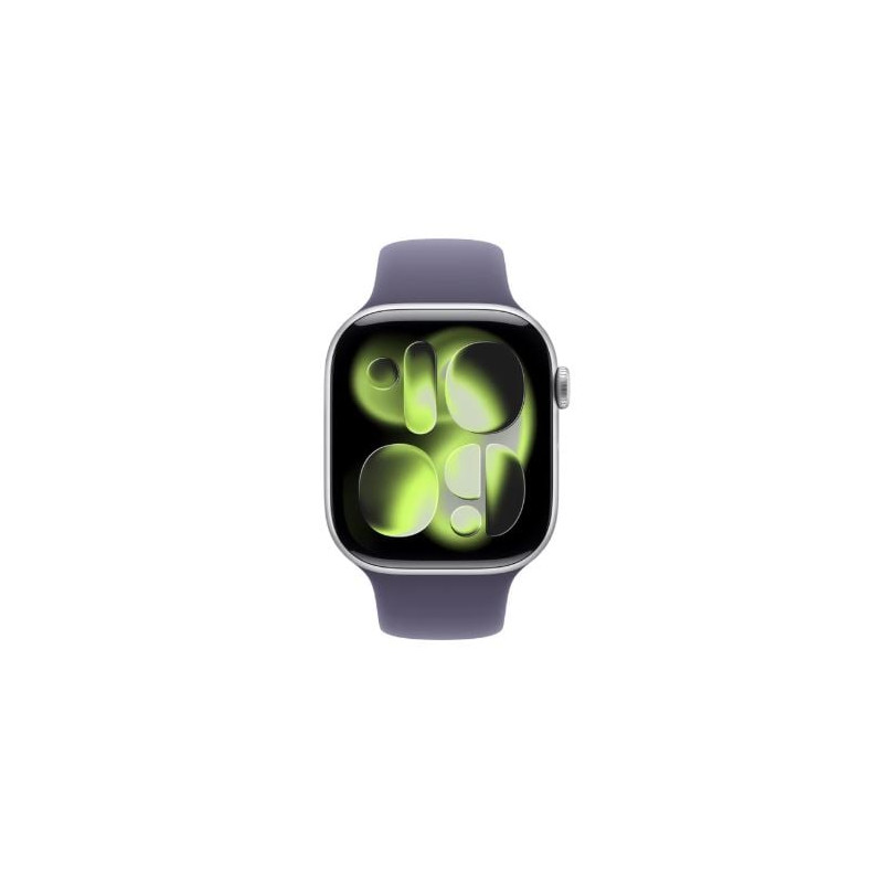 Smartwach apple watch serie 11 46mm argento/viola nebbia [mfcr4zr/a]