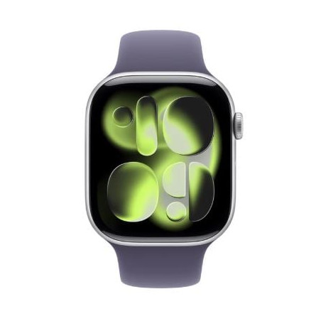 Smartwach apple watch serie 11 46mm argento/viola nebbia [mfcr4zr/a]