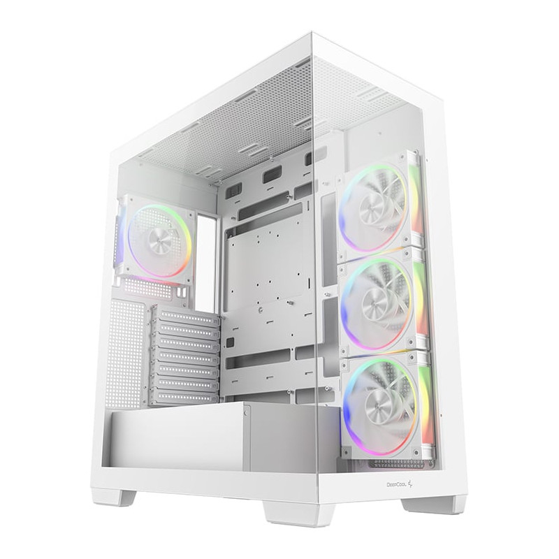 Case deepcool cg580 4f v2 midi tower atx bianco [r-cg580-whada4-g-2]