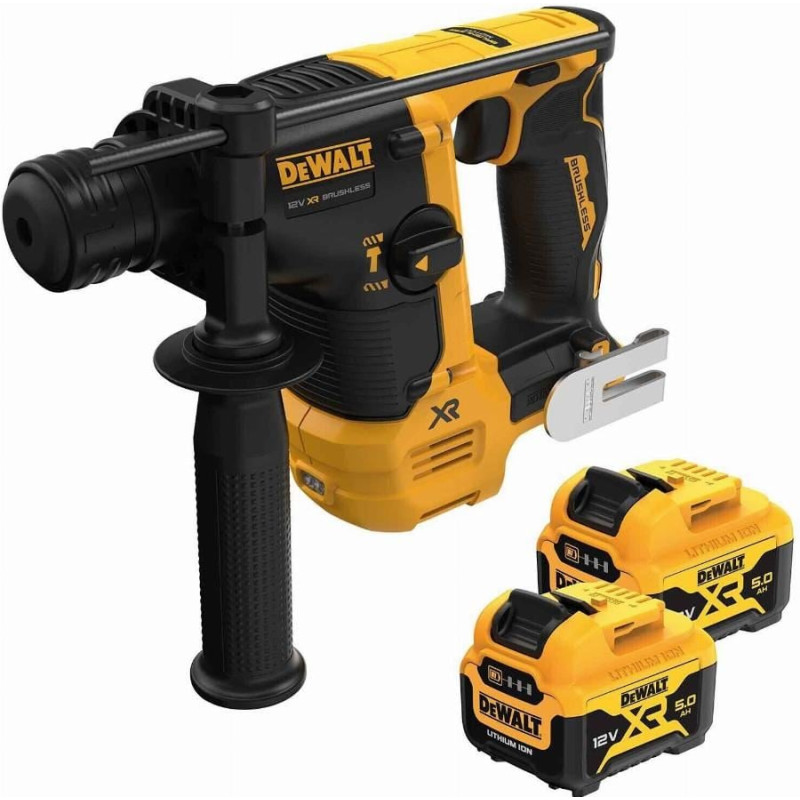 Trapano avvitatore dewalt sds-plus a batteria 14mm 12v 5ah nero/giallo