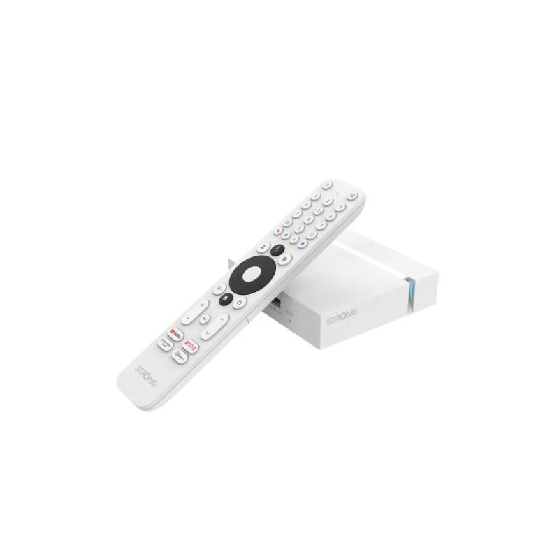 Streaming box strong leaps3v2 google tv box 4k chromecast bianco