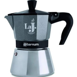 Caffettiera aeternum la j 6 tazze argento satinato [ac000046]