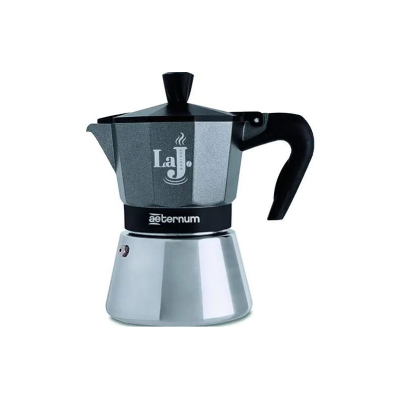 Caffettiera aeternum la j 6 tazze argento satinato [ac000046]