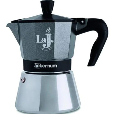 Caffettiera aeternum la j 6 tazze argento satinato [ac000046]