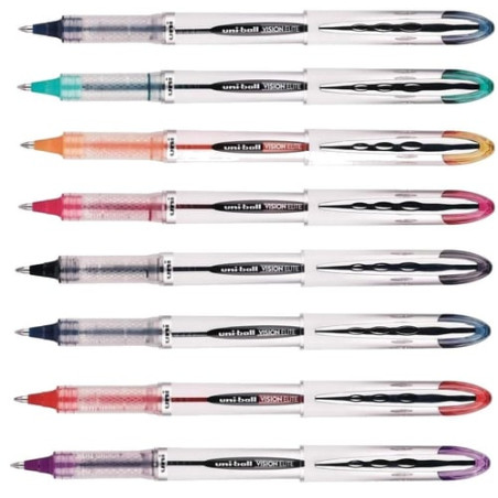 Roller uni-ball vision elite ub200 fine 0.8mm rosso pz: 12 [mub200r]