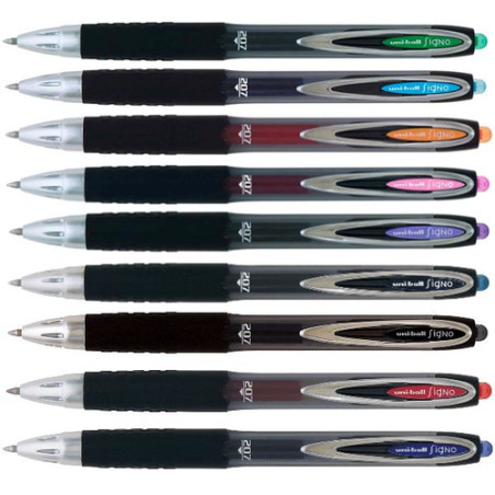 Penna sfera scatto uni-ball signo blu 0.7mm um207 osama [mum207b]