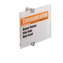 Targa per porte/pareti crystal sign 210x148mm durable [4823-19]