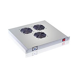 Ventole per rack 19'' 3 ventole con termostato grigio