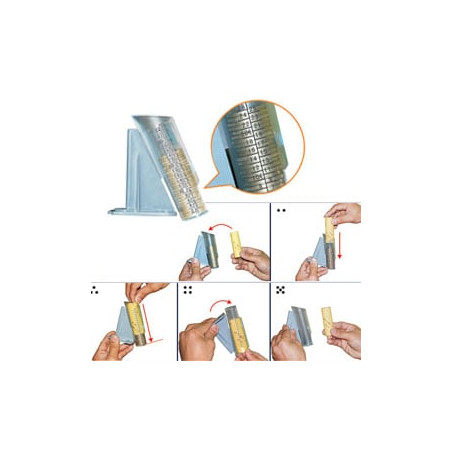 Portamonete holenburg set 8 tubi per separa monete cm018/cm020 [3363t]