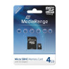 4gb scheda microsd mediarange sd cl.10 inkl. adapter [mr956]