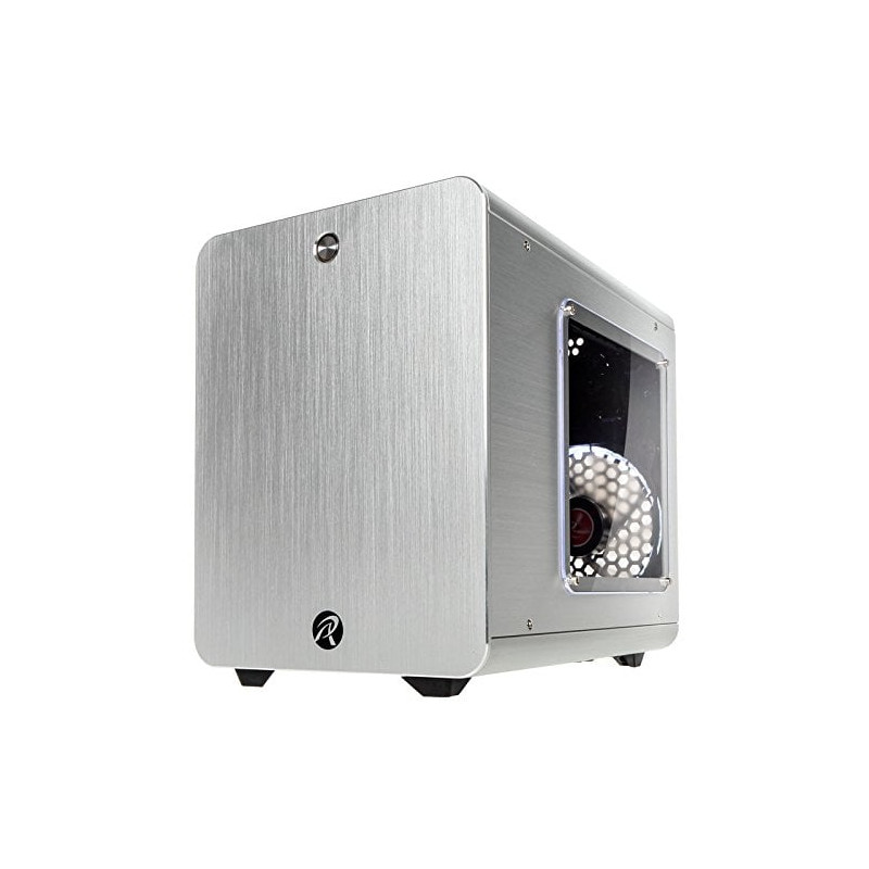Case raijintek metis plus mini-itx - argento con finestra