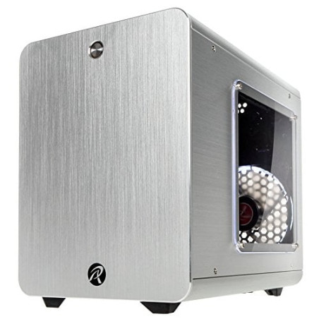 Case raijintek metis plus mini-itx - argento con finestra
