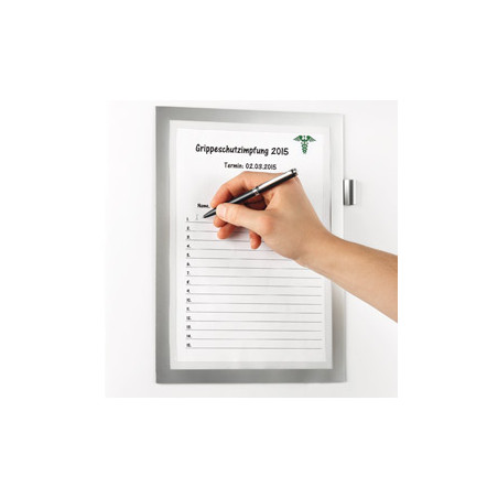 Cornice magnetica duraframe note a4 21x29,7cm argento durable [4993-23]