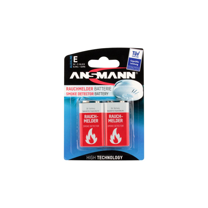 Batteria ansmann per rilevatore di fumo [1515-0006]
