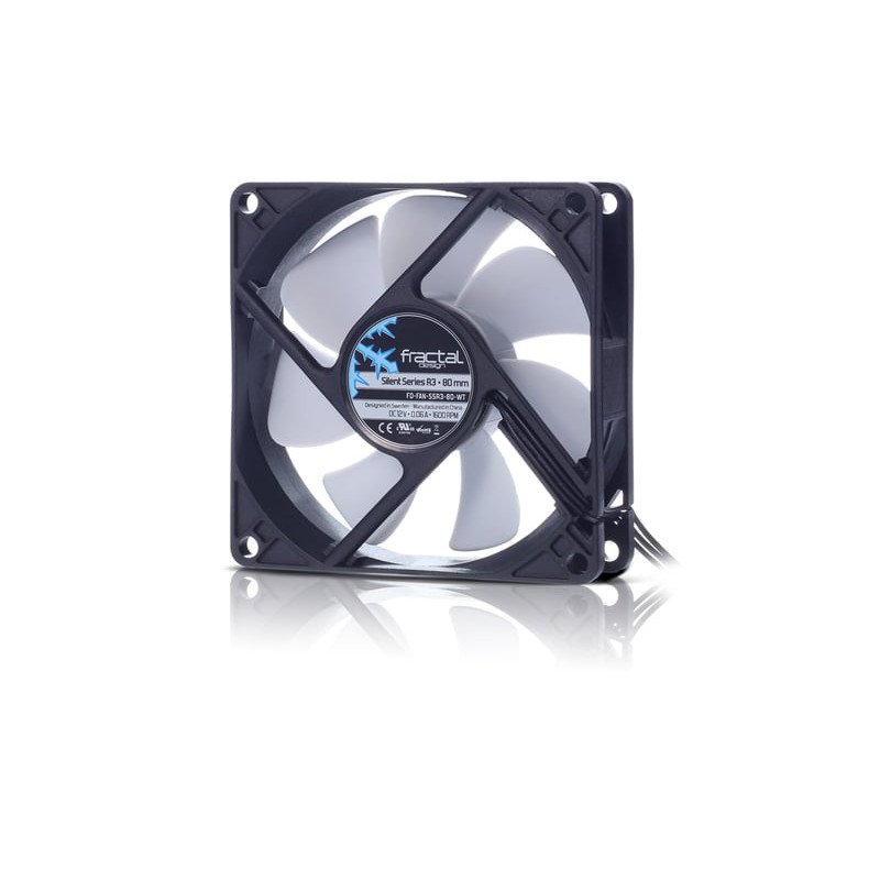 Ventola 80x80mm fractal design silent series r3 [fd-fan-ssr3-80-wt]