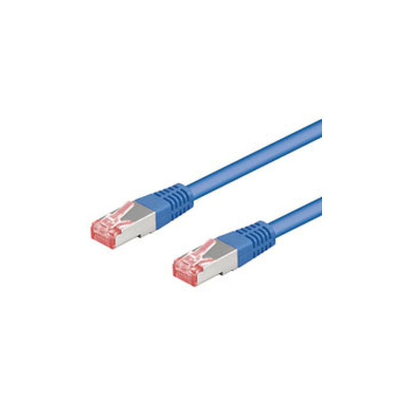 Cavo di rete goobay cat 6-5000 sstp pimf 50m blu