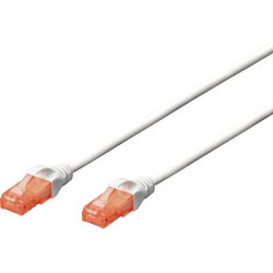 Cavo di collegamento rj45 rete cat 6 u/utp 3 m bianco con protezione