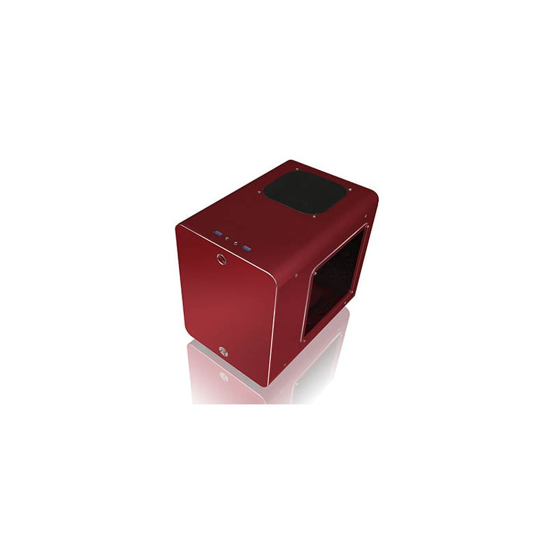Case raijintek metis plus mini-itx window alluminio rosso [0r200056]