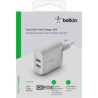 Caricabatterie belkin da muro 24w 2xusb-a bianco [wcb002vfwh]