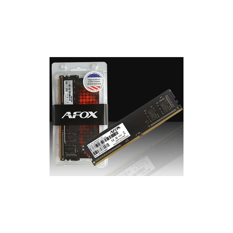 Ram dimm ddr4 4gb afox 2666mhz micron chip [afld44fk1p]
