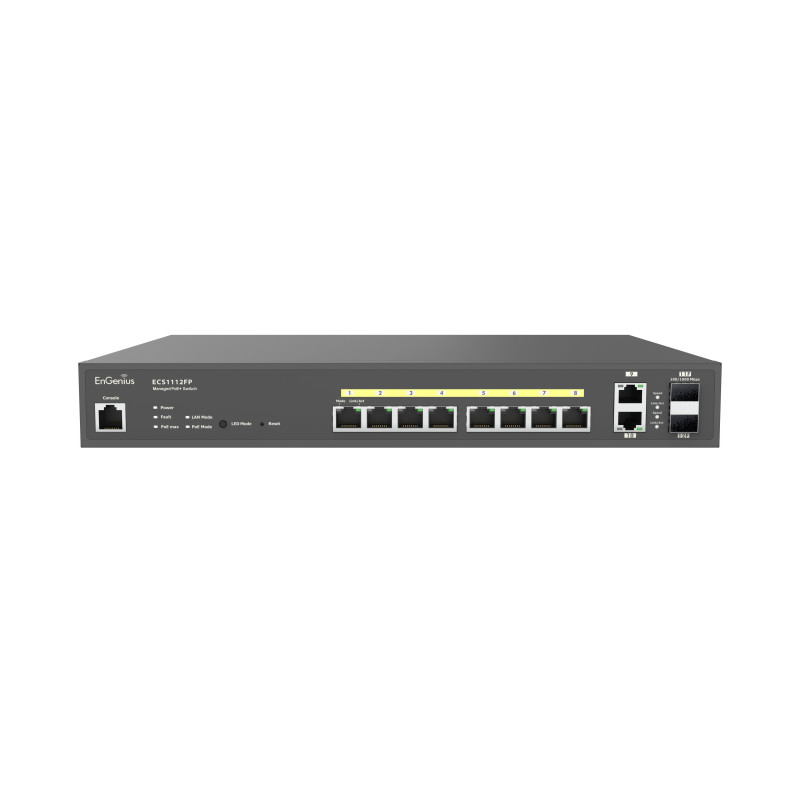 Switch engenius ecs1112fp di rete gestito l2+ gigabit ethernet 10/100/1000