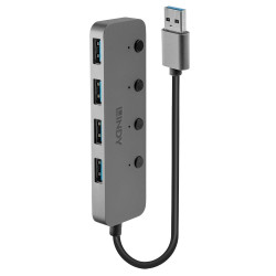 Hub lindy usb 4 porte [43309]