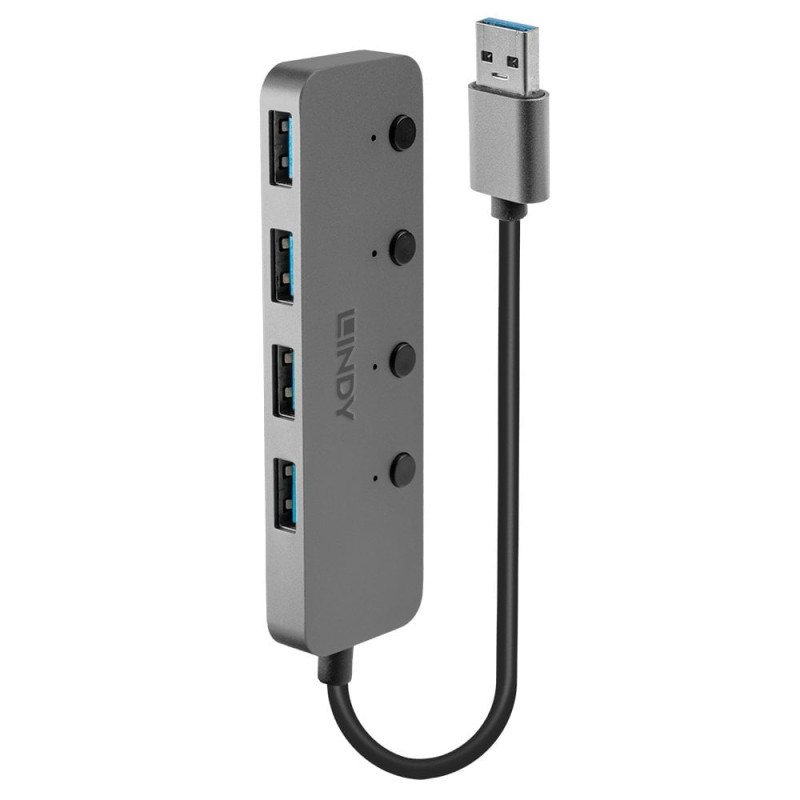 Hub lindy usb 4 porte [43309]