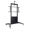 Supporto tv nilox per schermi 55-100" carrello regolabile
