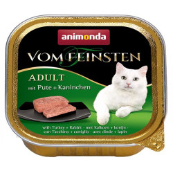 Cibo umido per gatti animonda vom feinsten coniglio + tacchino 100g