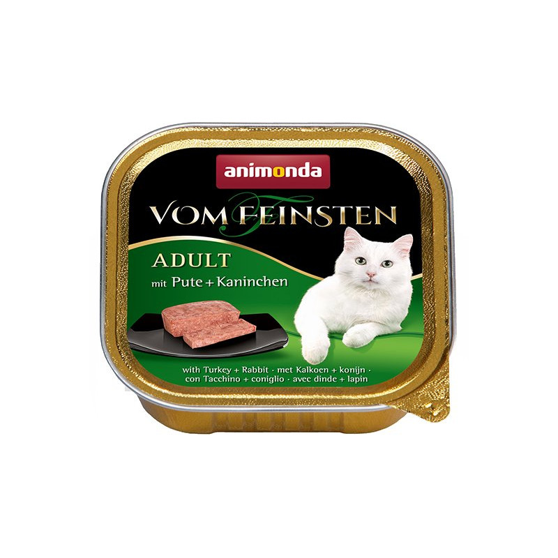 Cibo umido per gatti animonda vom feinsten coniglio + tacchino 100g